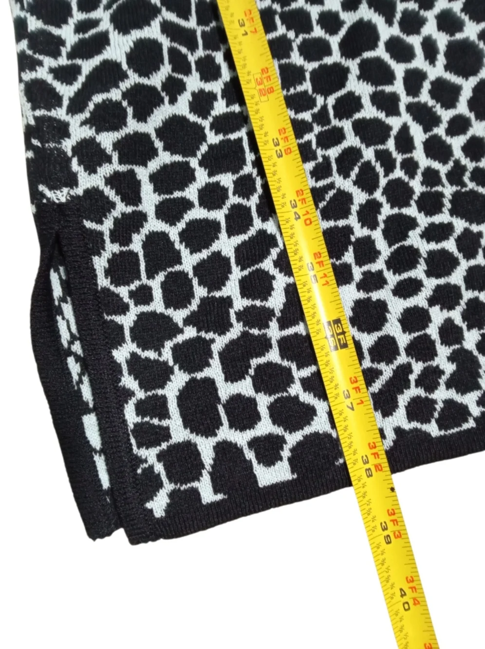 St John Sport Knit Dress Sleeveless Animal Print Shift Designer Classic Dress P